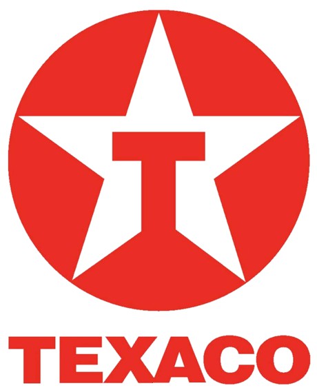 logotipo texaco posto de gasolina vermelho